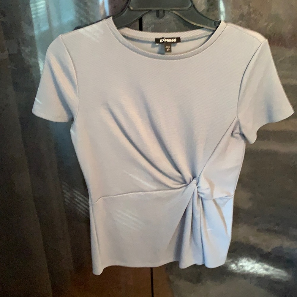 Light blue top